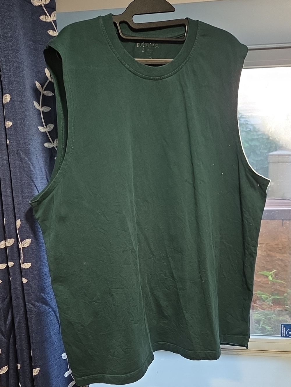 Both& Dark Green Muscle Tank Top